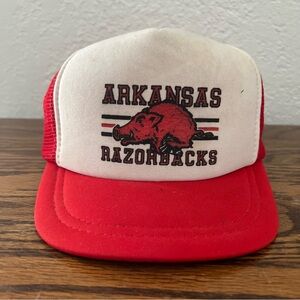 Vintage Arkansas Razorbacks Jr Boys Trucker Hat